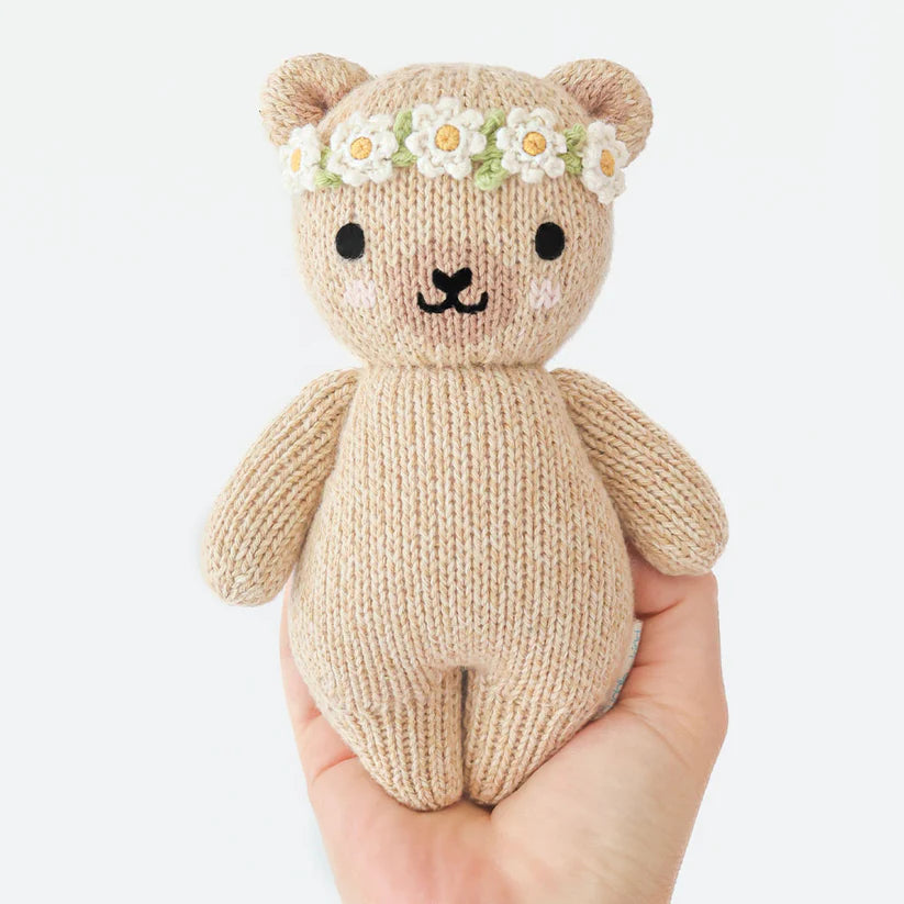 Baby Honey Bear - Ivory Floral