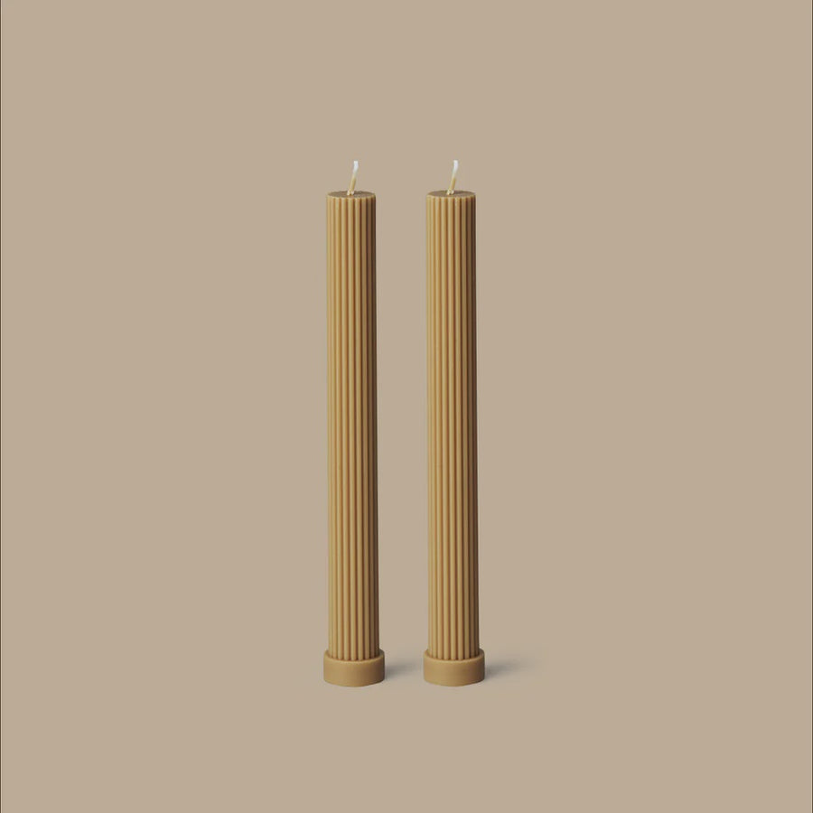 Column Pillar Candle Honey