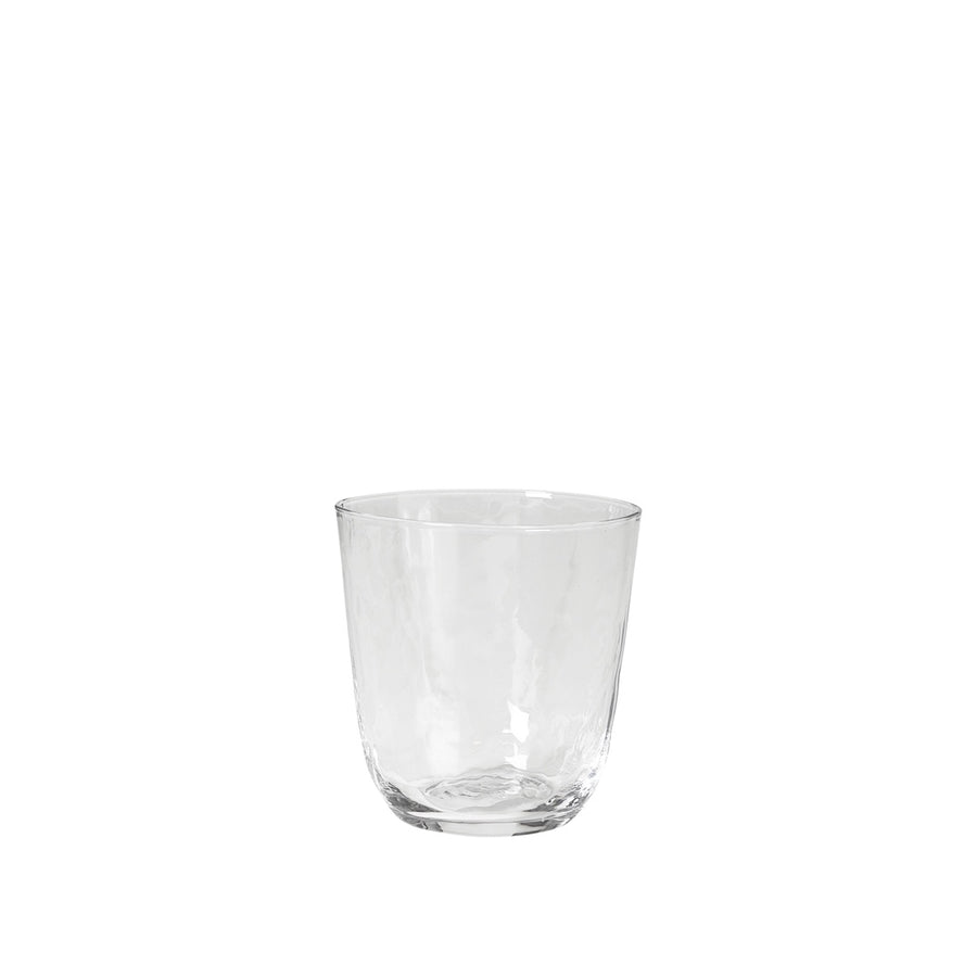 Broste Hammered Tumbler Short Clear