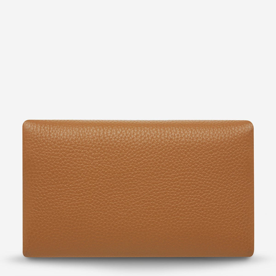 Audrey Pebble Wallet - Tan