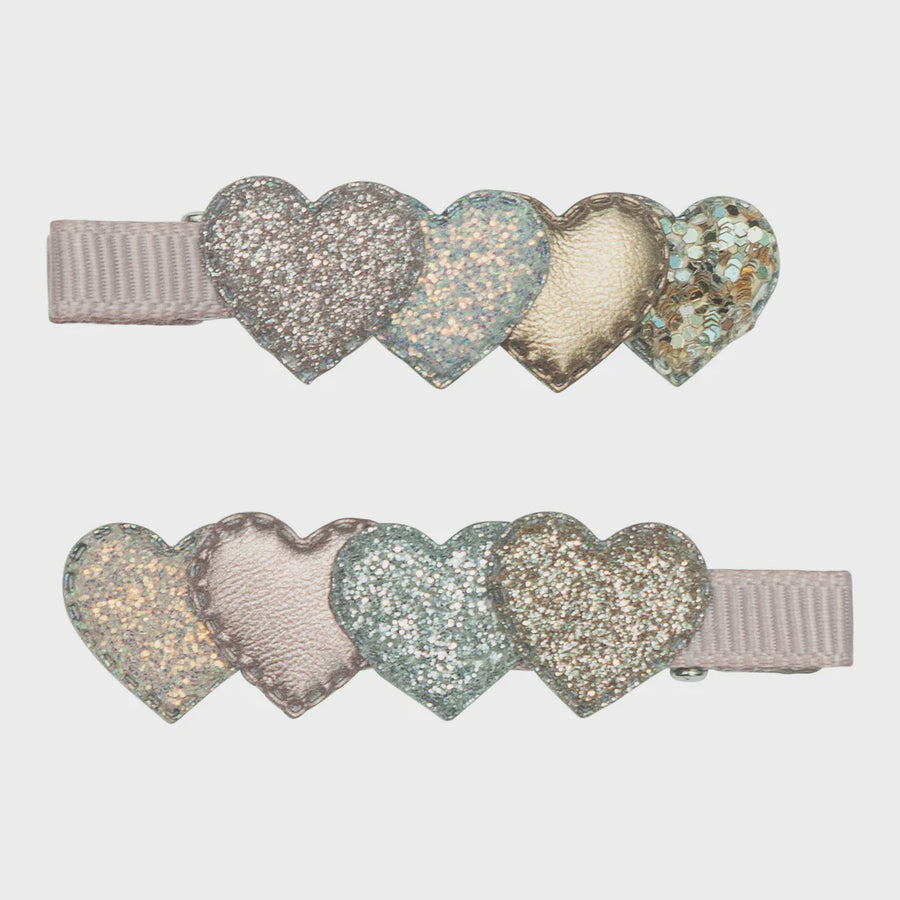 Layered Heart Clips