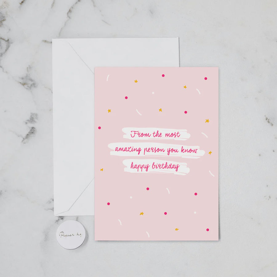 HB Amazing Person Greeting Card