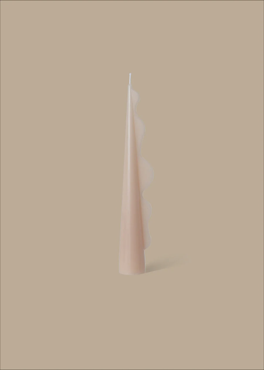 Seaweed Pillar Candle Pink