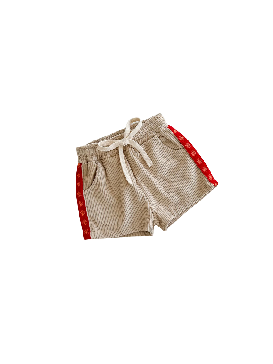 Cord Shorts - Chilli