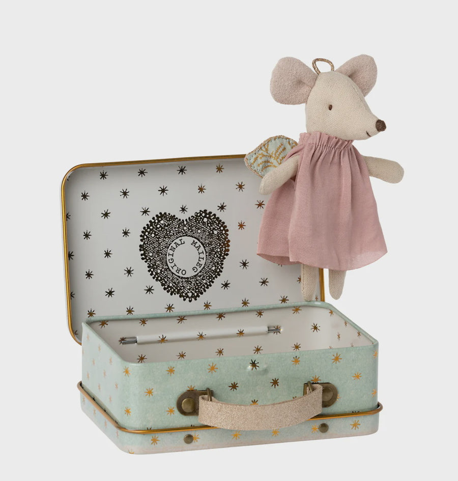 Mouse Angel in Suitcase