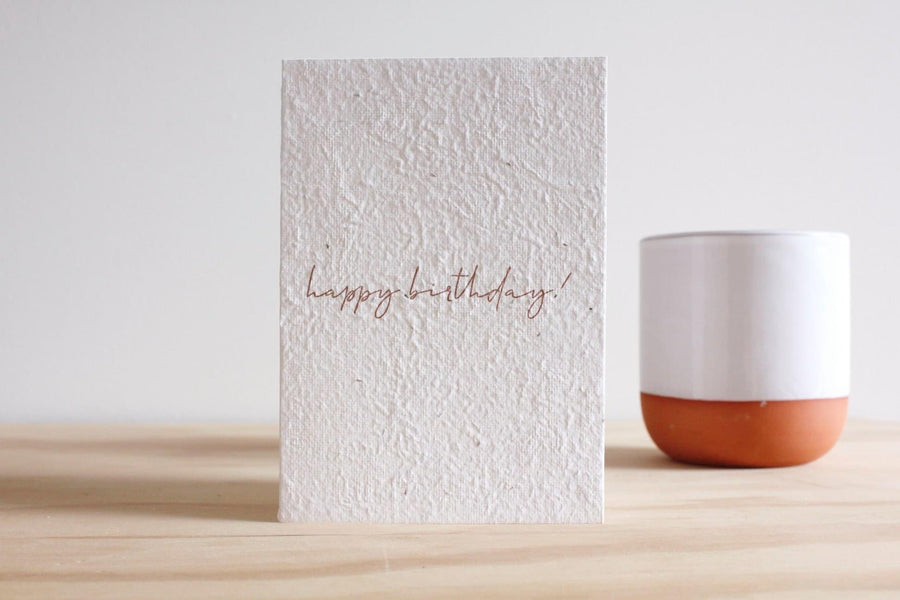 Minimal Birthday Blooming Card