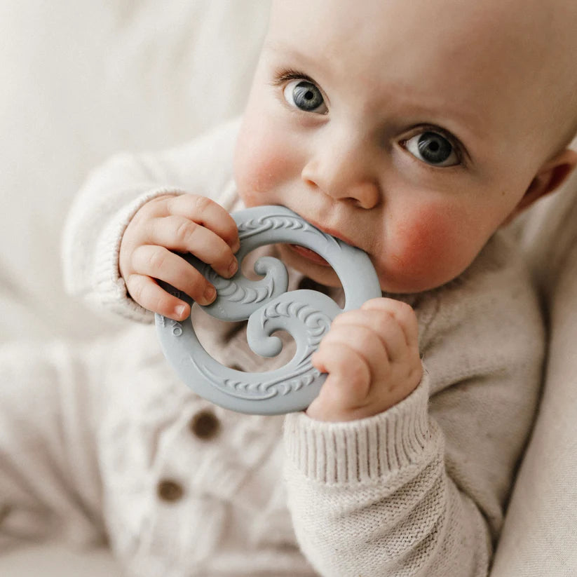 Koru Teether | Duck Egg Blue