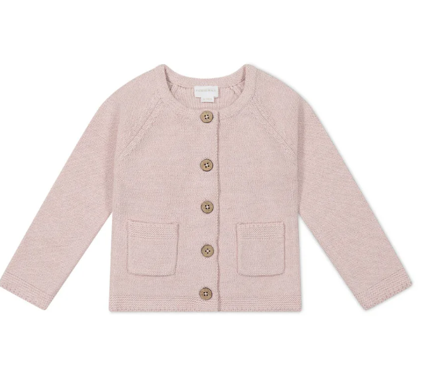 Aude Cardigan Dainty Pink Marle