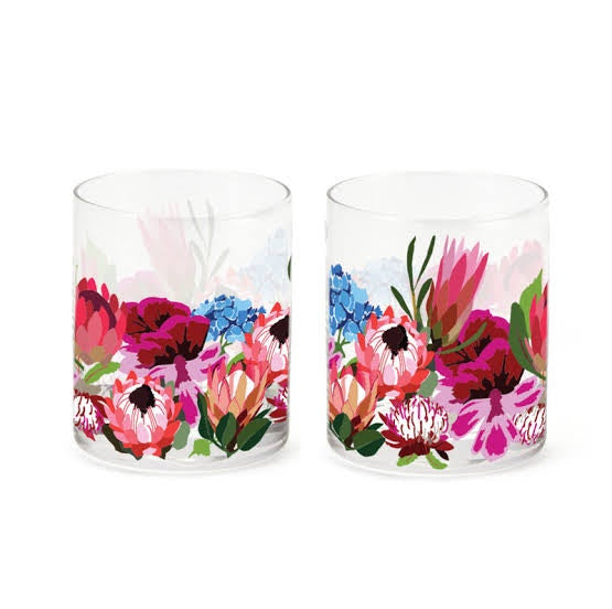 Botanic Blooms Set of 4 Glasses