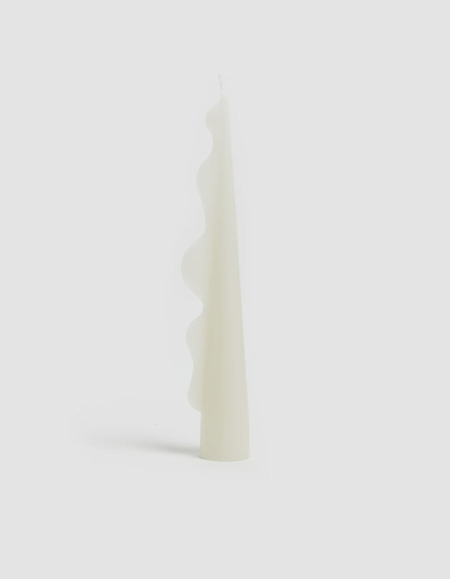 Seaweed Pillar Candle White