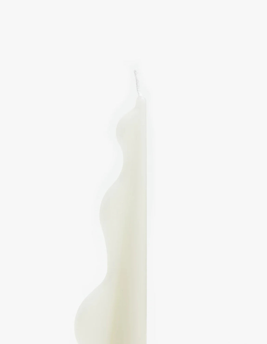 Seaweed Pillar Candle White