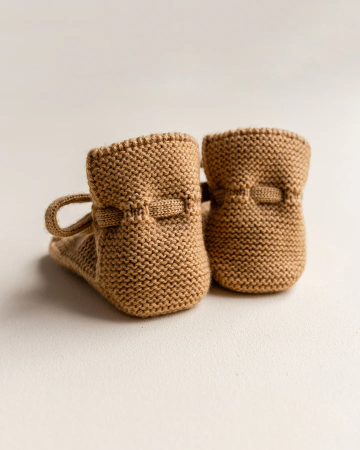 Merino Booties Ochre