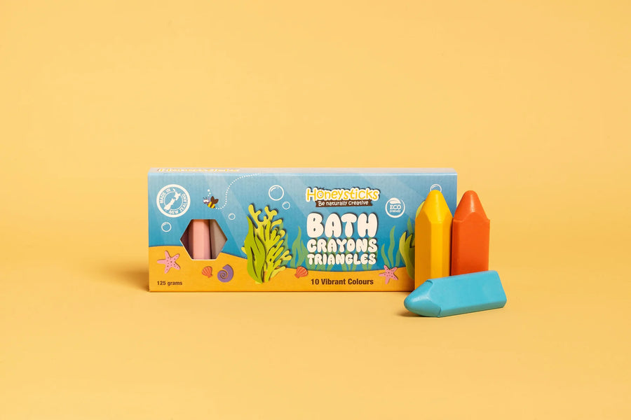 Bath Crayon Triangles