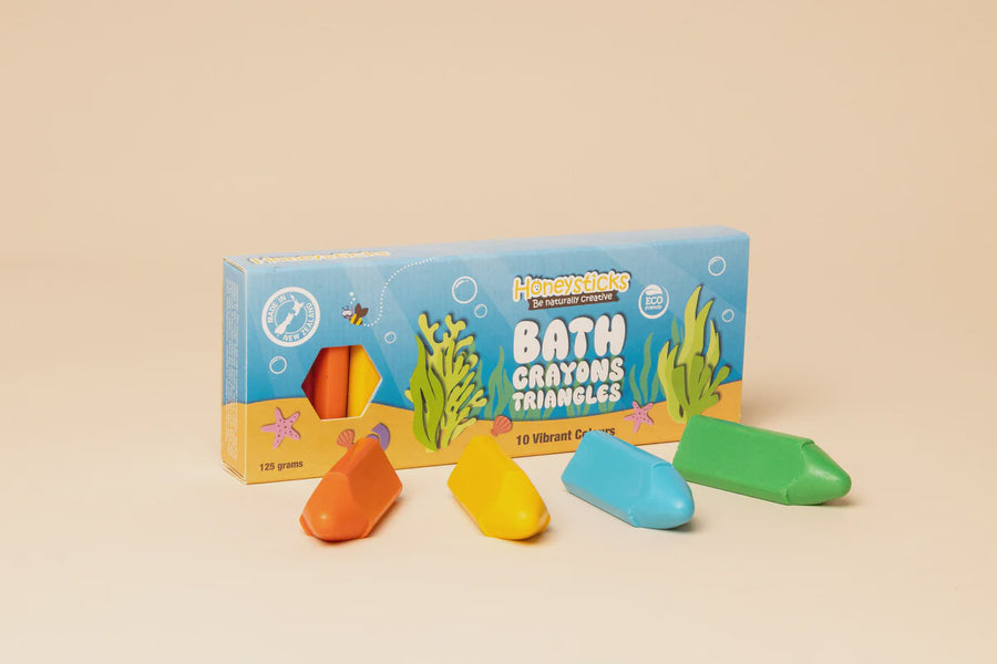 Bath Crayons Triangle 10 Pack