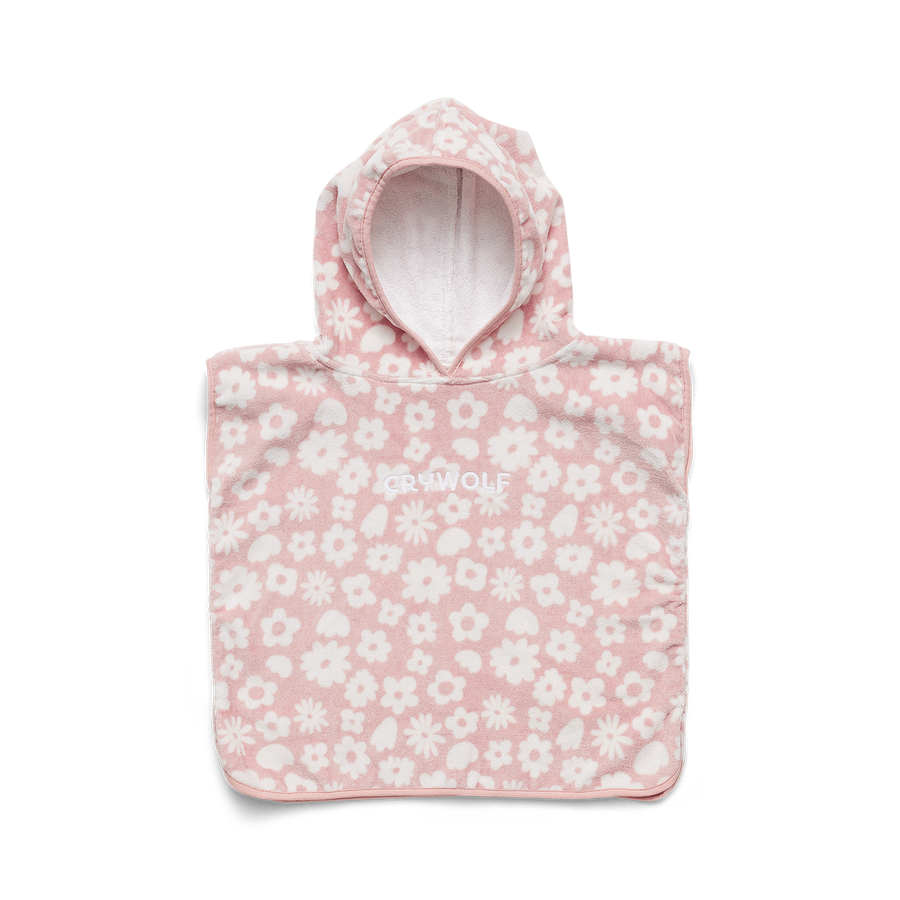 Hooded Towel Blush Floral