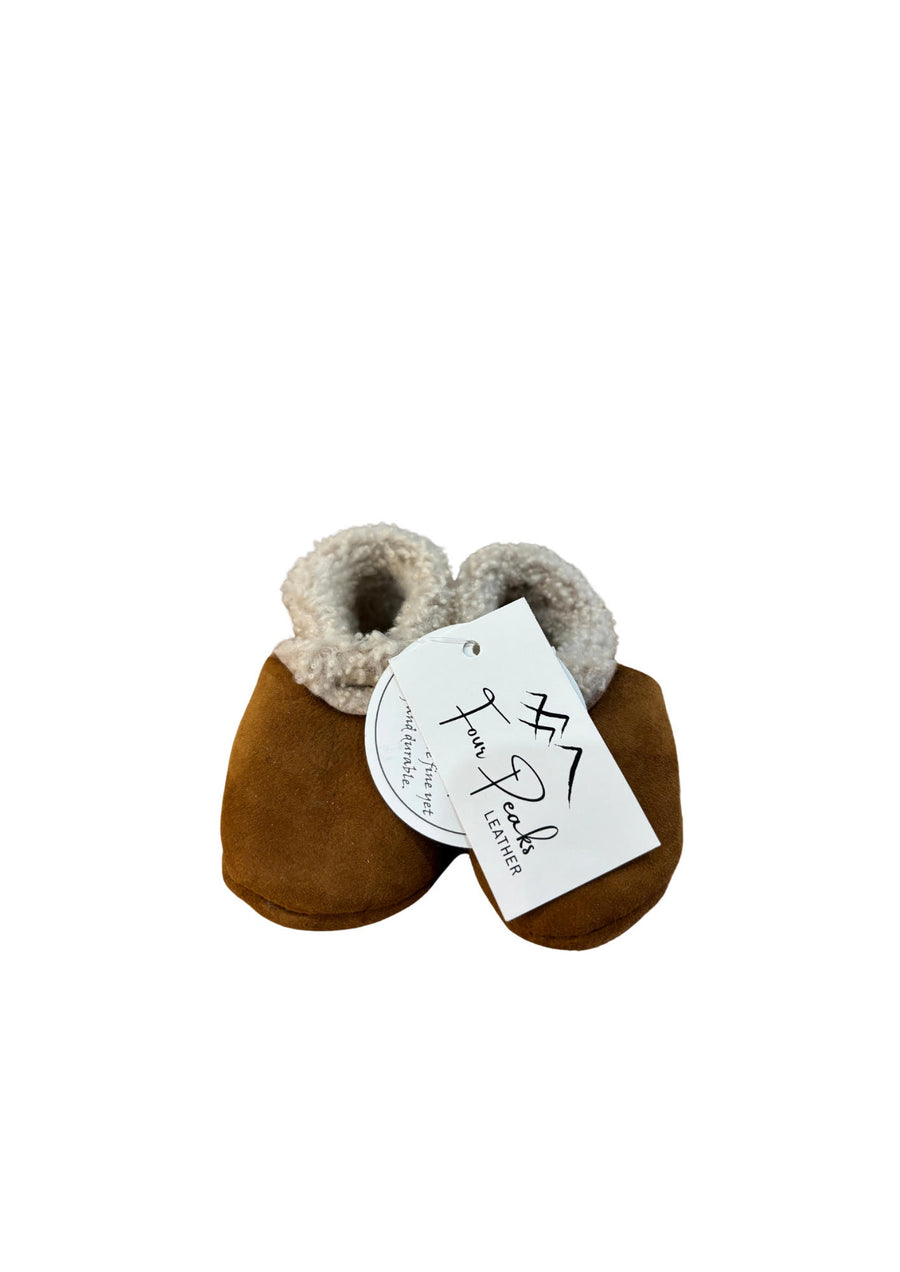 Lambskin Booties Caramel Nappa