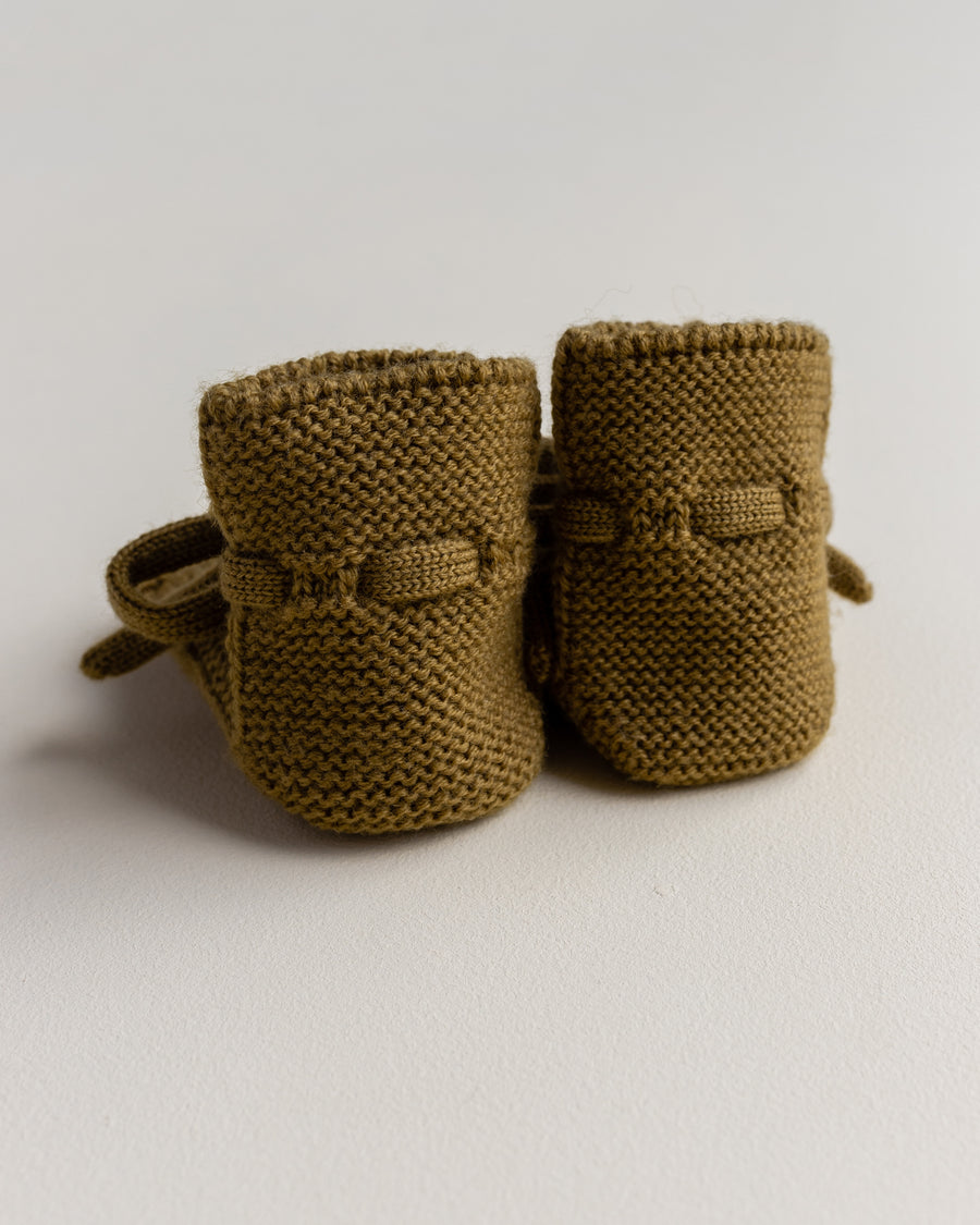 Merino Booties Mustard