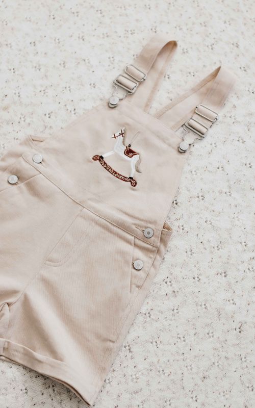 Christmas Rocking Horse Overalls PREORDER