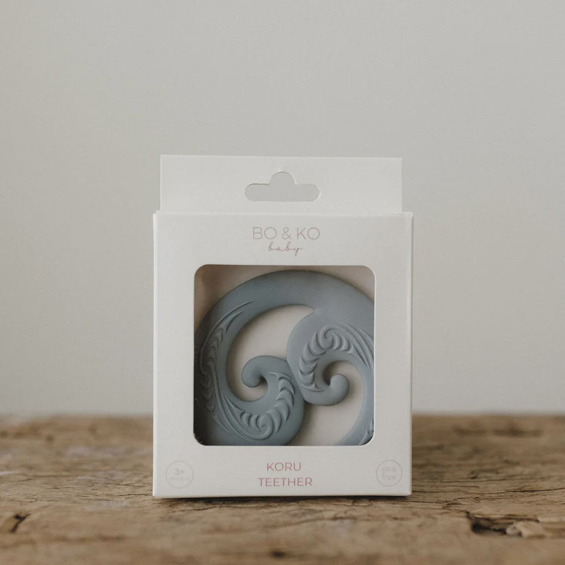 Koru Teether | Duck Egg Blue