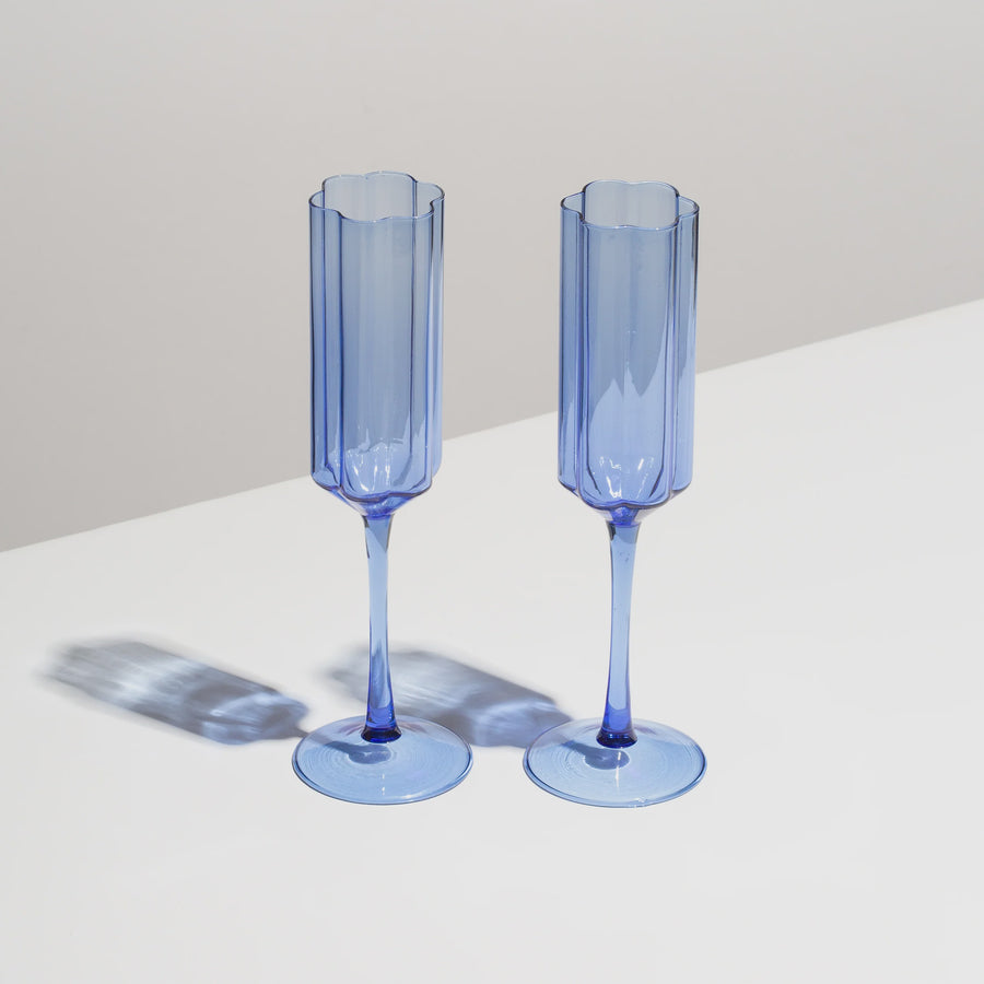 Wave Flutes Blue