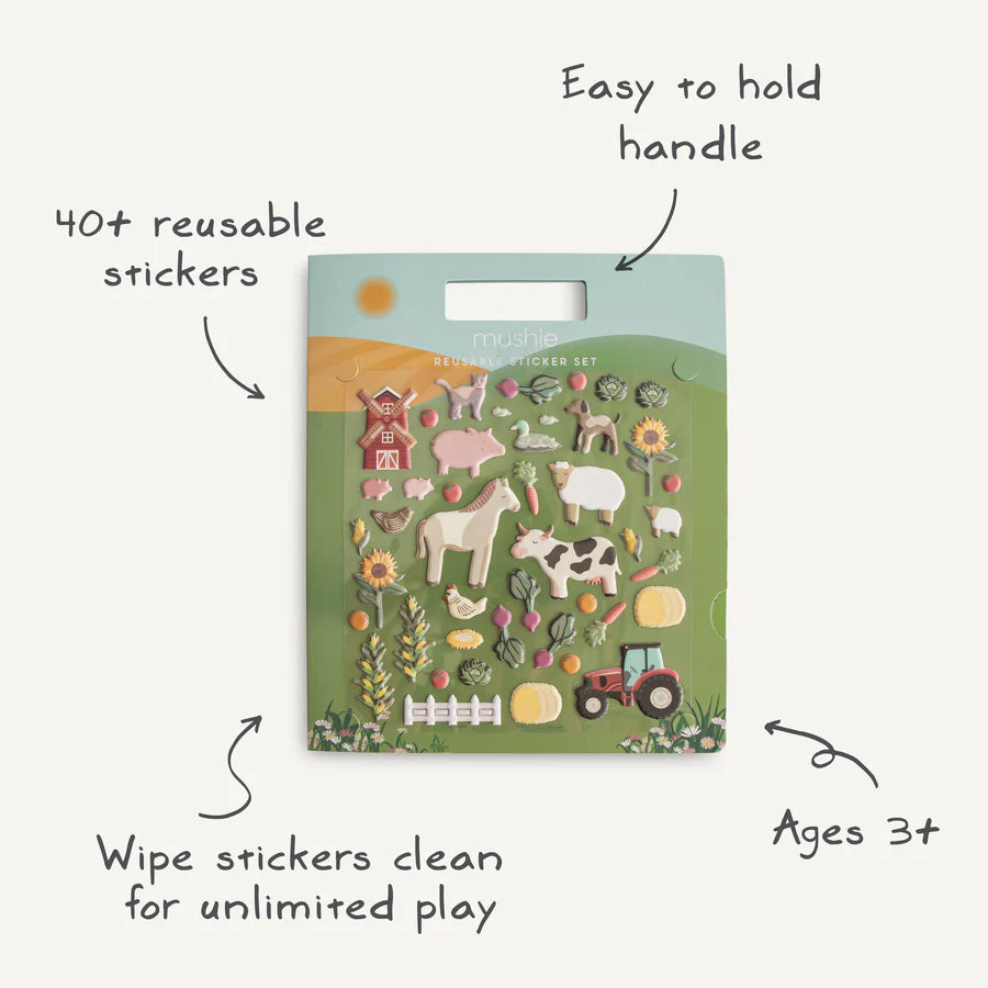 Reusable Sticker Set Farm