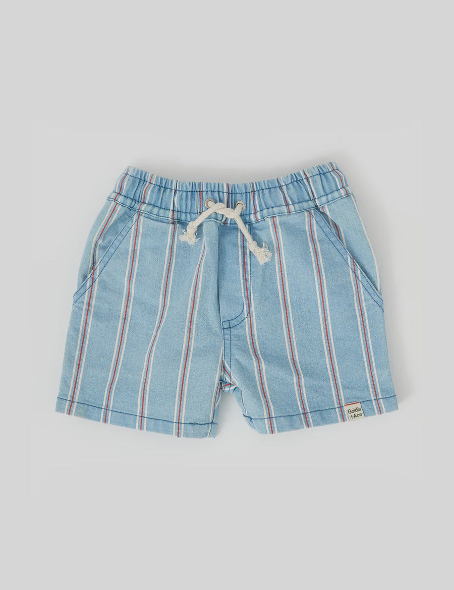 Noah Classic Stripe Denim Shorts