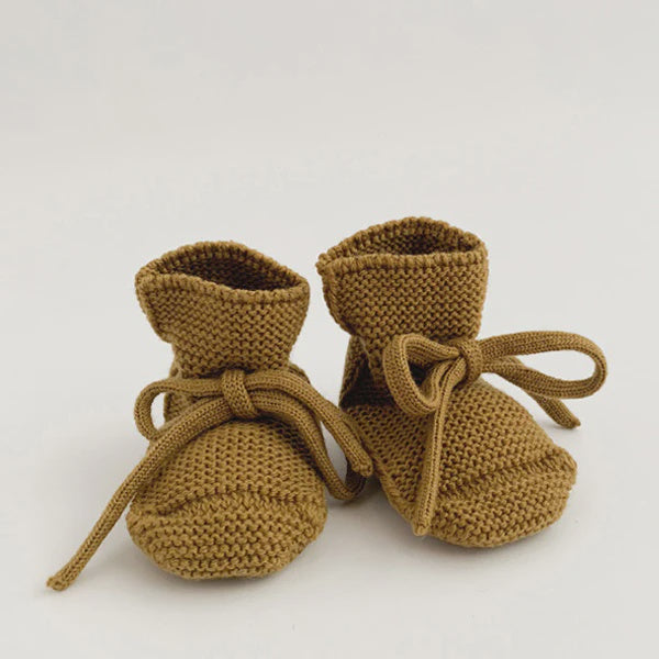 Merino Booties Mustard