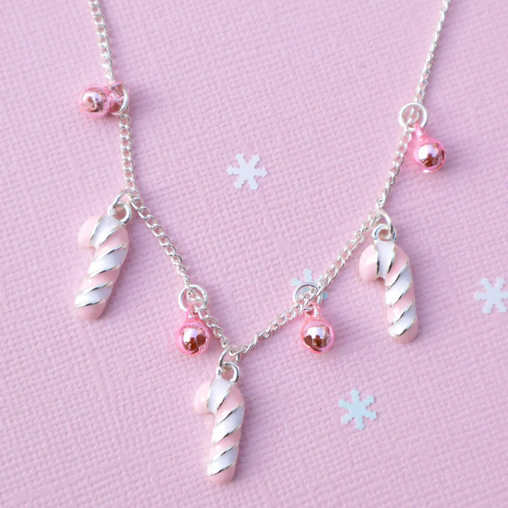 Candy Cane Bells Necklace