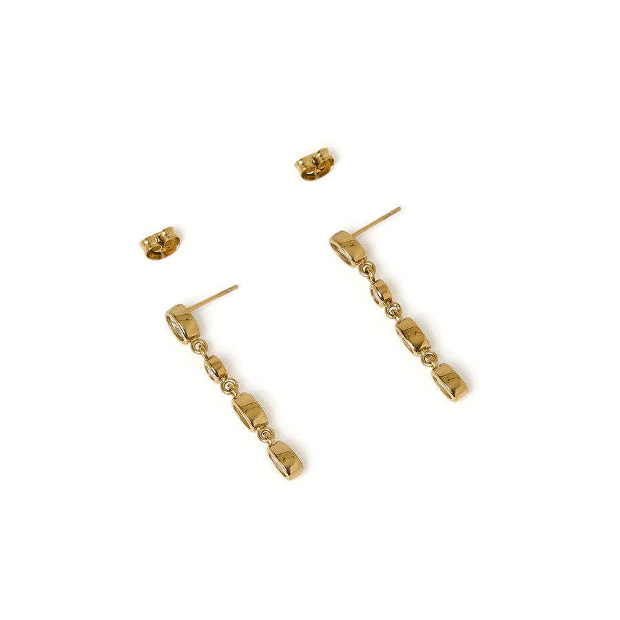 Isadora Gold Earrings - Stone