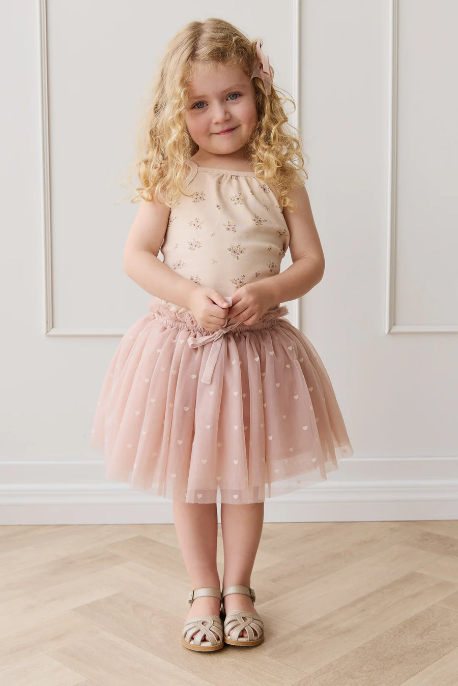 Lottie Skirt - Petite Heart Rose Smoke