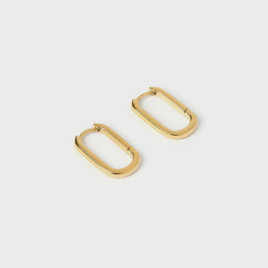 Link-Up Gold Hoop Huggies - Medium