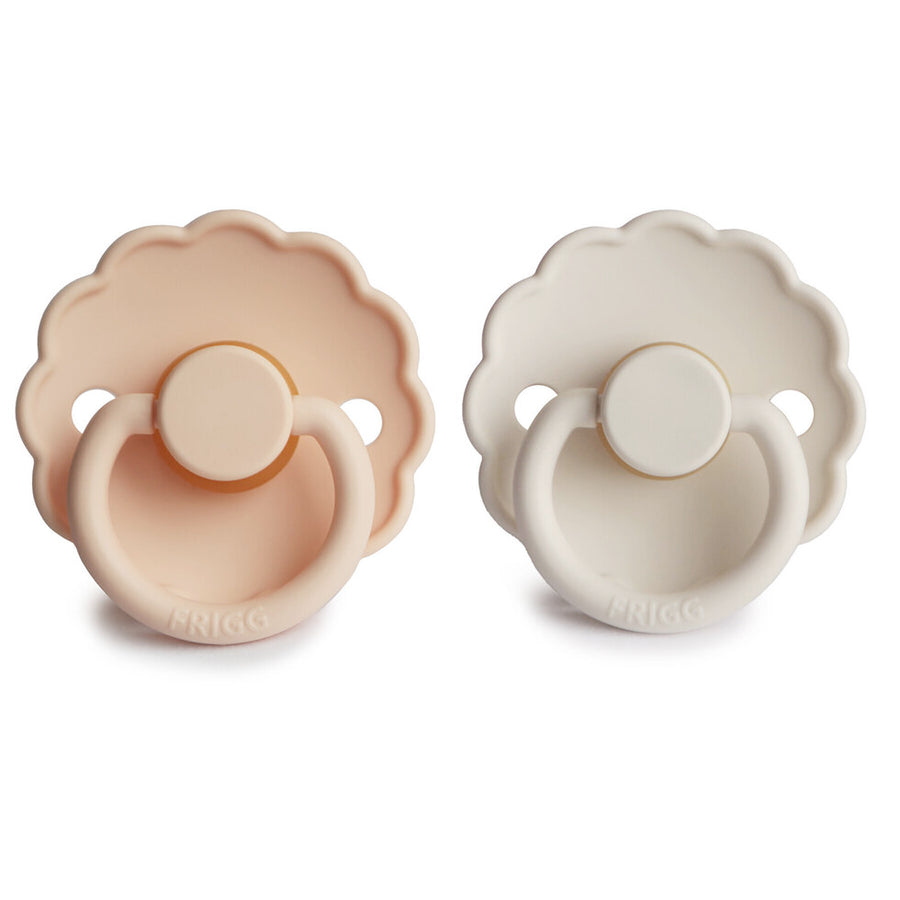 Frigg Daisy Latex Pacifier Cream/Pink Cream