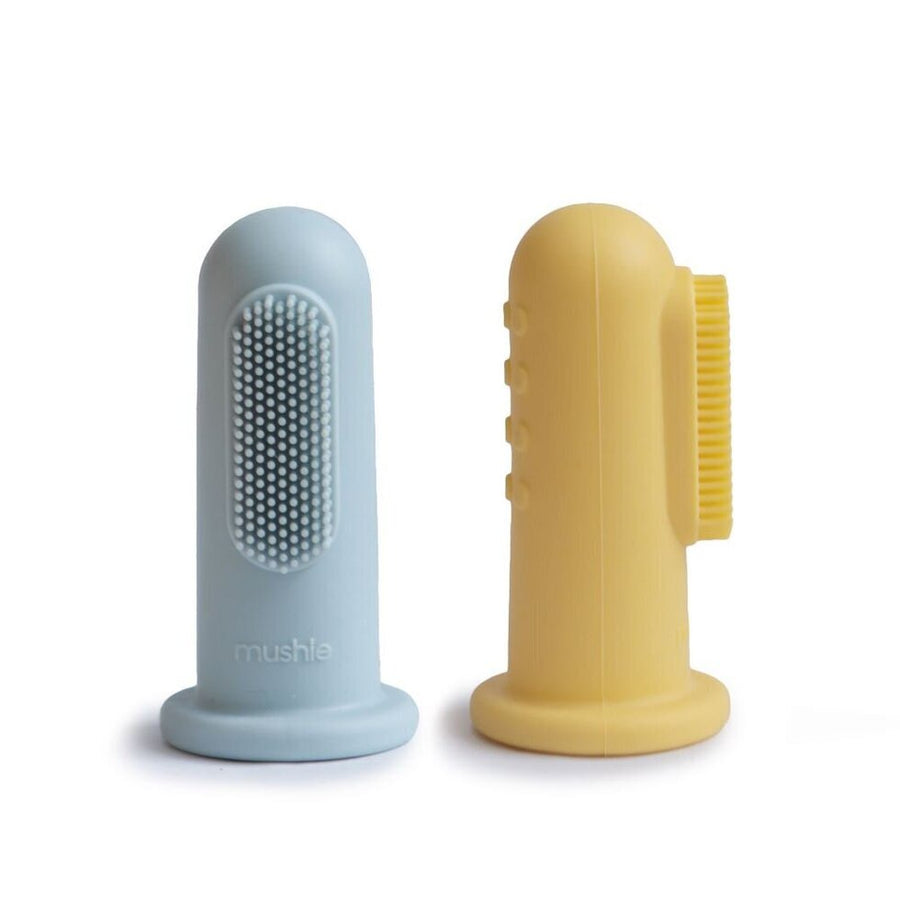 Finger Toothbrush - Powder Blue/Pale Daffodil