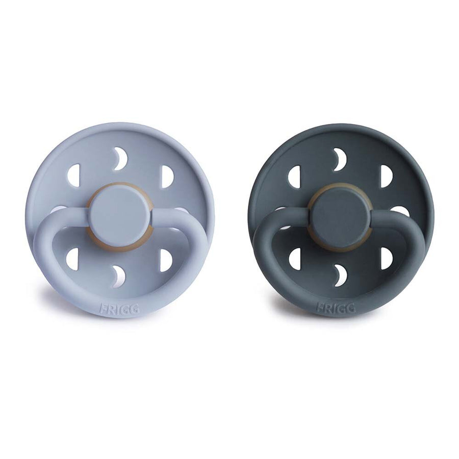 Moon Phase Pacifier (Latex) Powder Blue/Slate