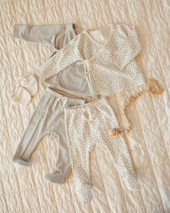 Wrap Top + Footed Pant Set Scatter