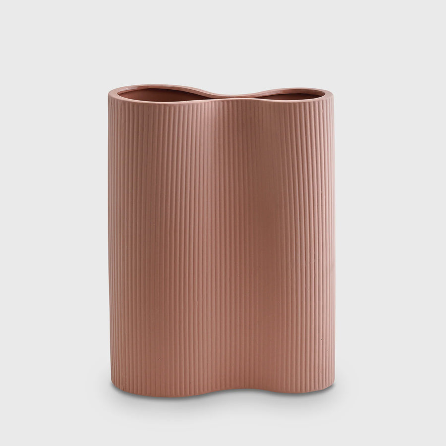 Ribbed Infinity Vase Medium Orche