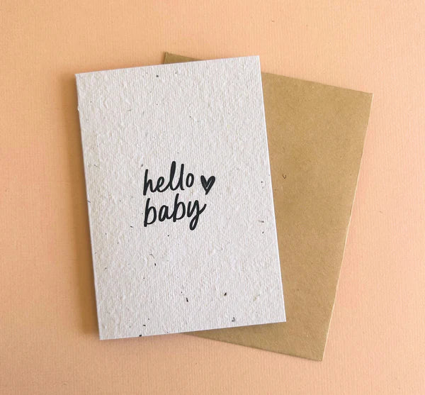 Hello Baby Blooming Card