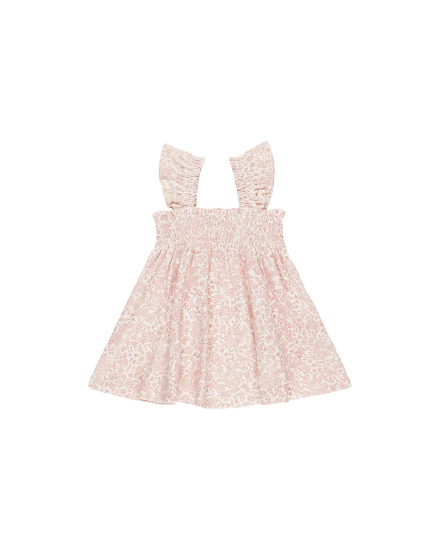 Smocked Jersey Dress Pink Blossom