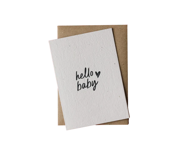 Hello Baby Blooming Card