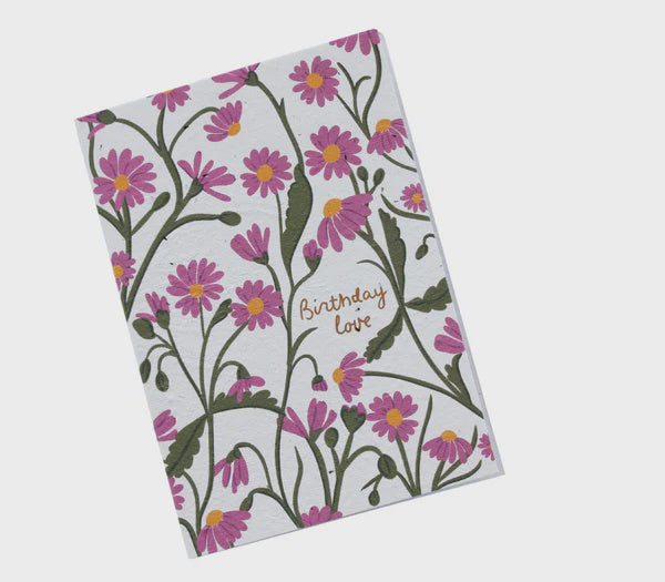 Birthday Love Blooming Card