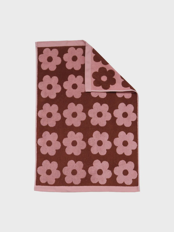 Winter Flowerbed Hand Towel