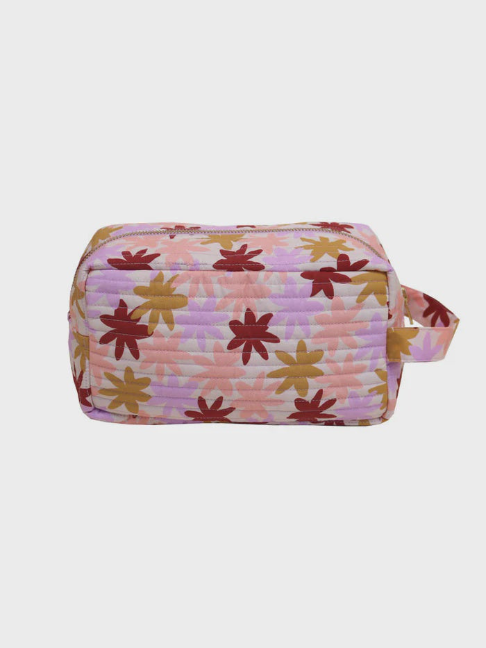 Peach Floral Dopp Kitt