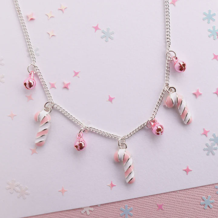 Candy Cane Bells Necklace