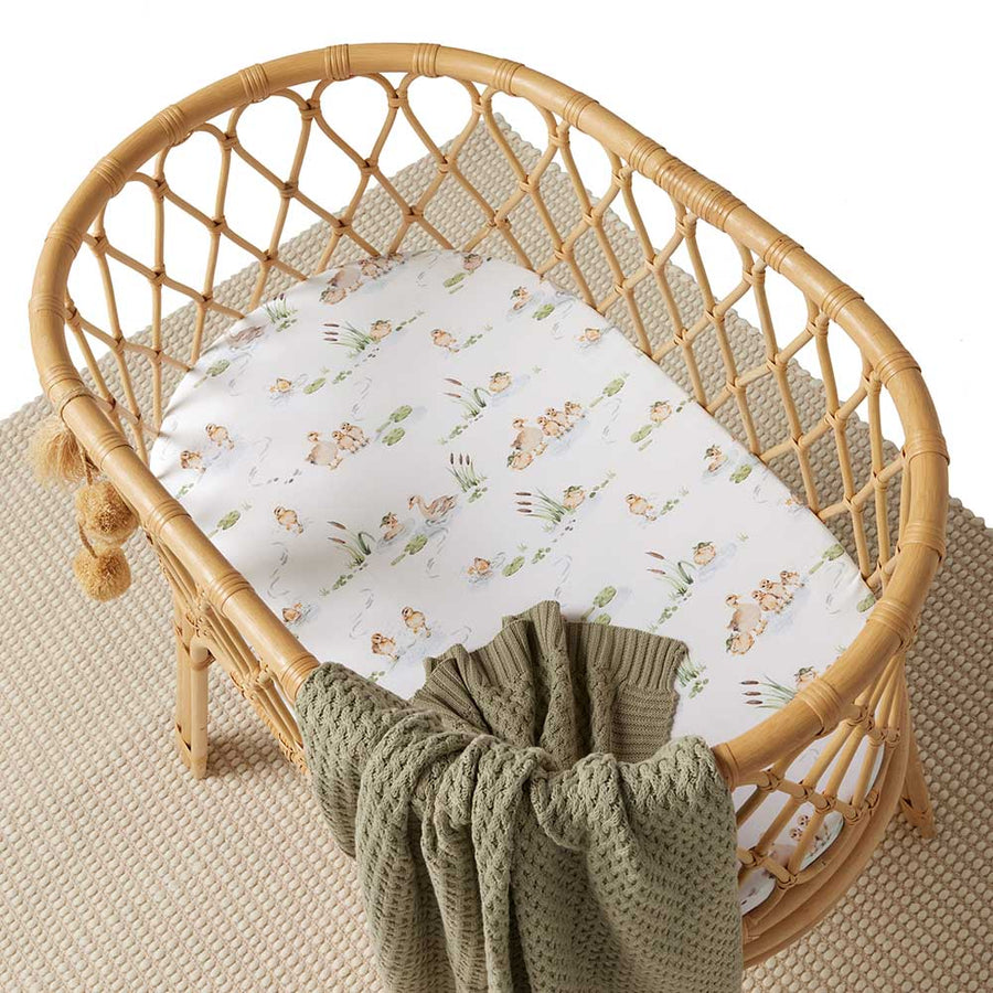 Duck Pond Bassinet Sheet