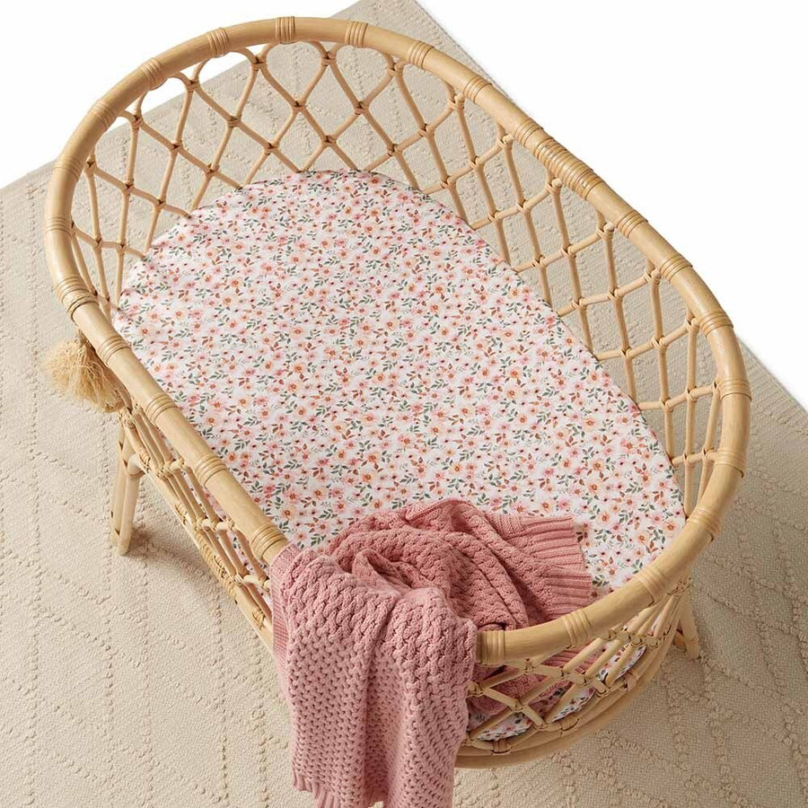 Spring Floral Bassinet Sheet