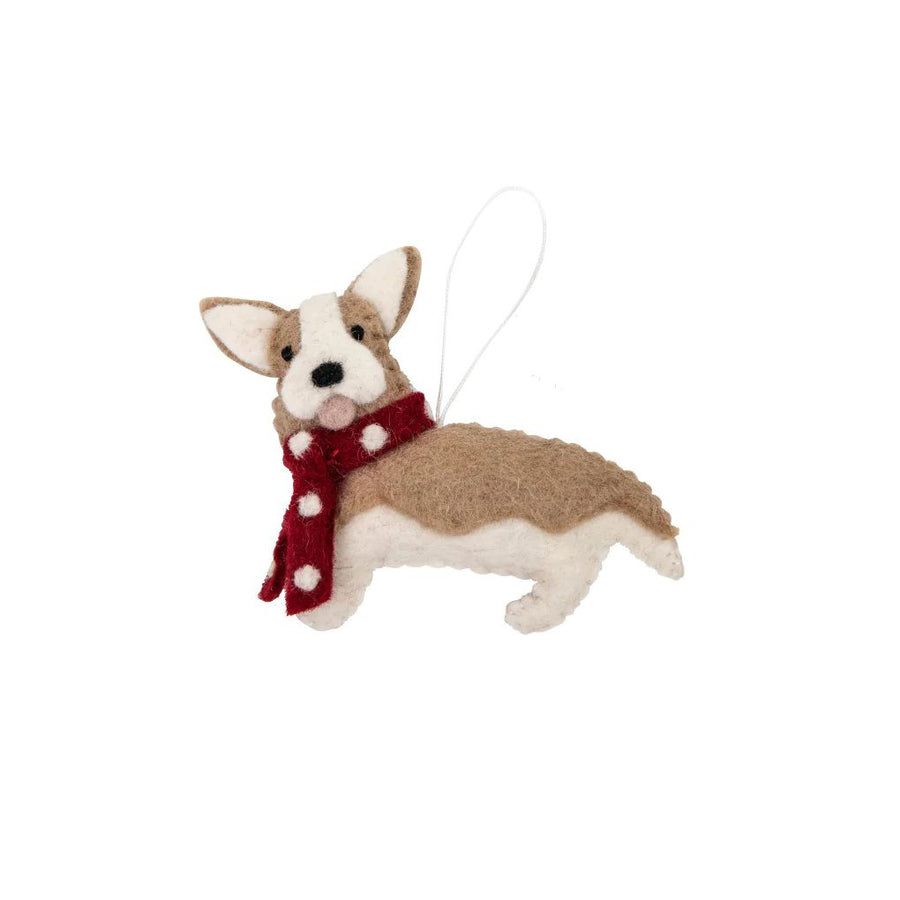 Pashom Christmas Decoration - Corgi Red Scarf