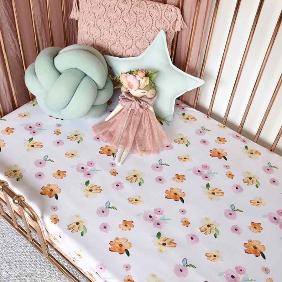 Poppy Cot Sheet