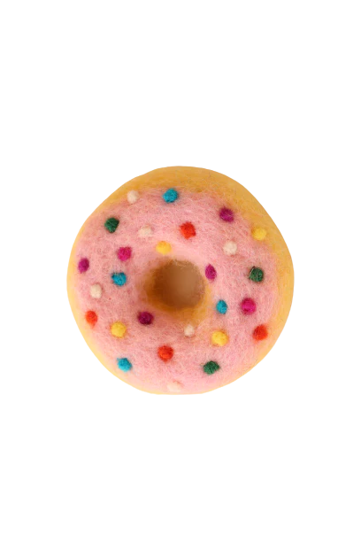 Pink Sprinkles Donut