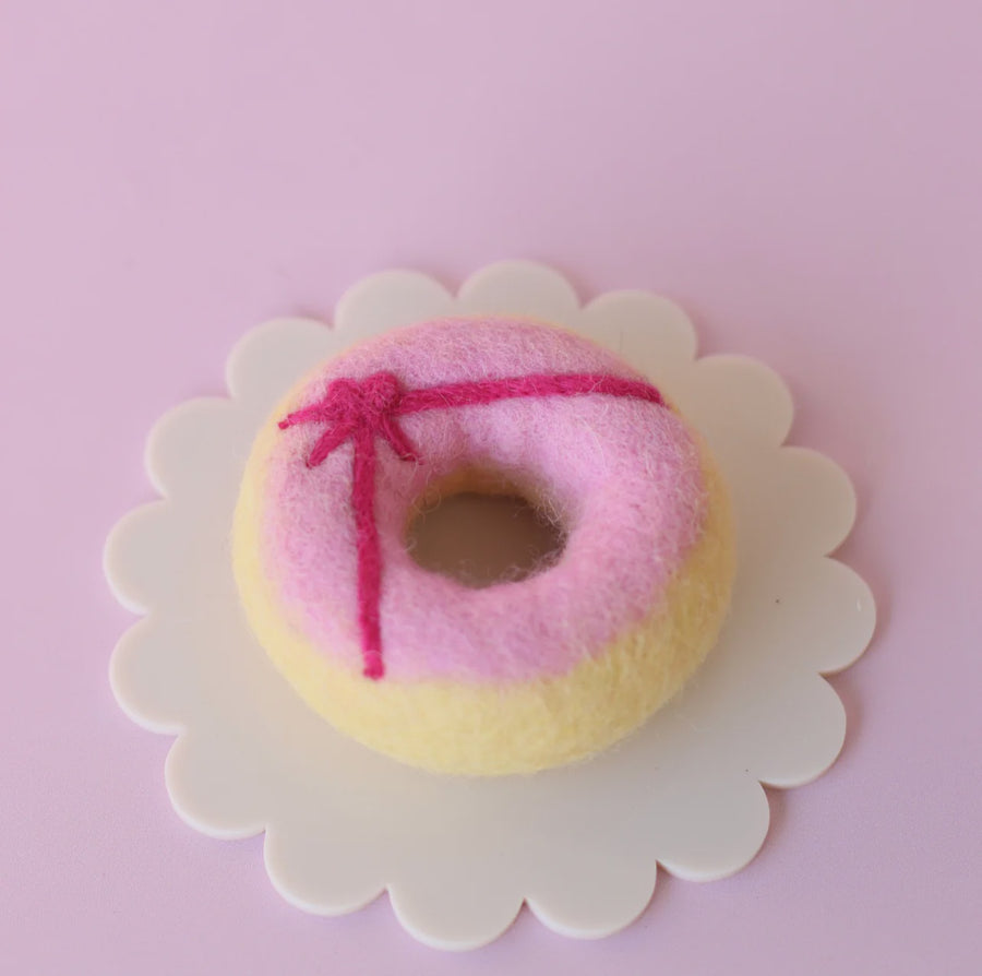 Christmas Donut Wrapped Up Pink