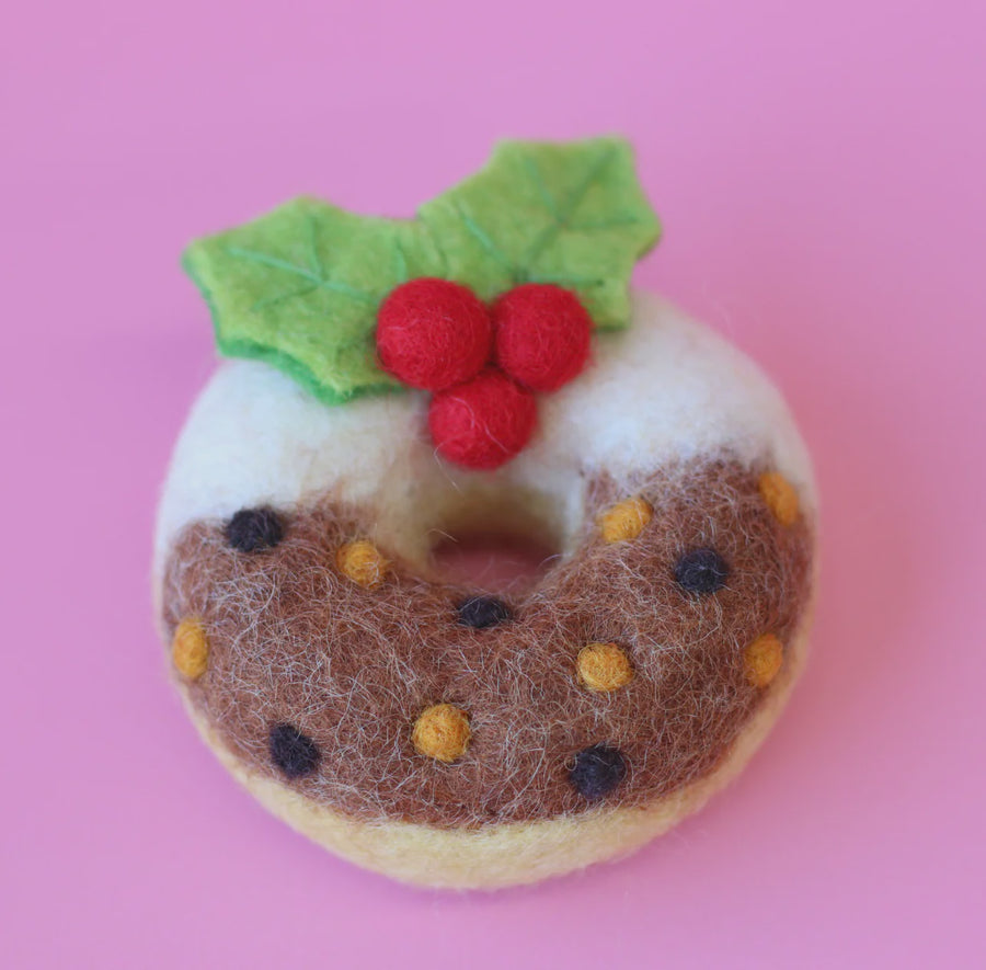 Christmas Donut Plum Pudding